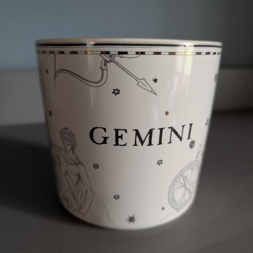 Williams Sonoma Cream Zodiac Mug